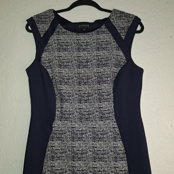 Enfocus Studio Women's Sheath Dress Formal Sleeveless Blue Size 14 - Picture 4 of 9